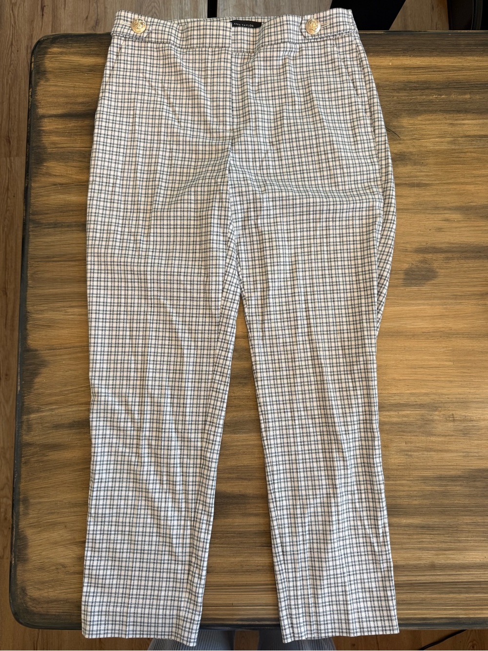 Women’s Ann Taylor Striped Straight Leg Dress Pant